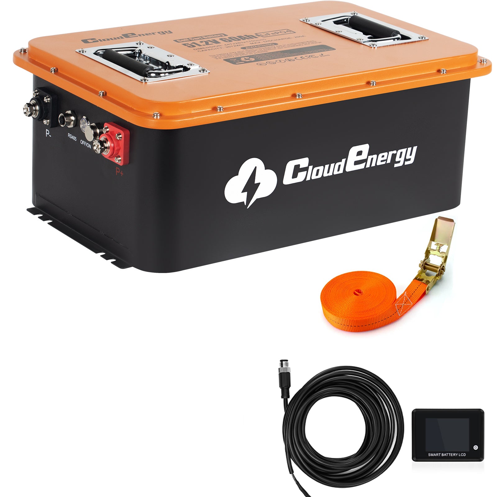 48V(51.2V) 60Ah LiFePO4 Lithium Golf Cart Battery （Without charger）