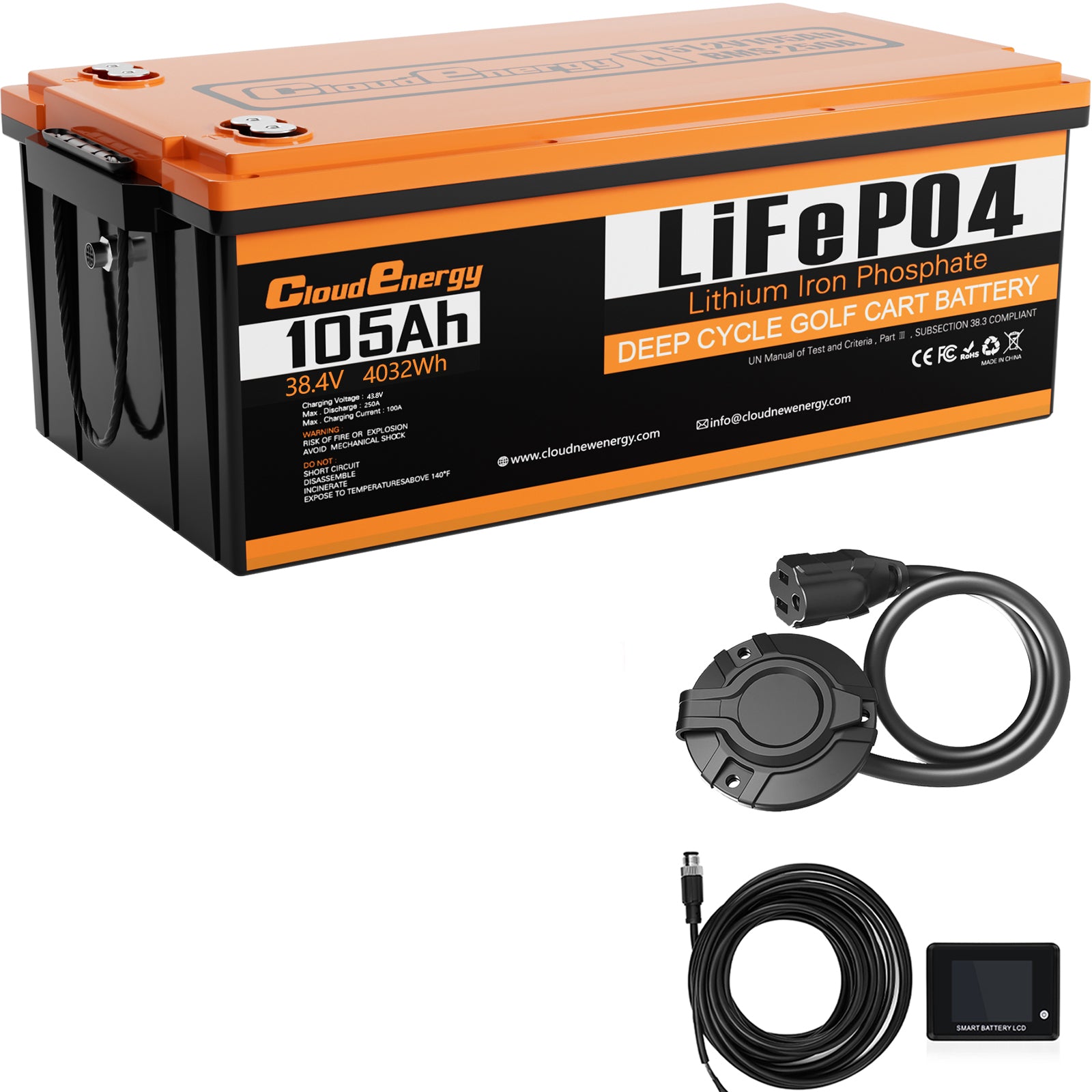 Golf cart lithium battery collection