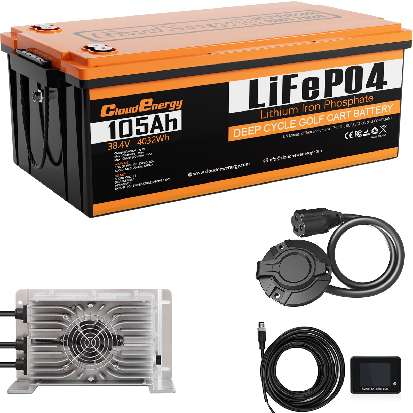 Golf cart lithium battery collection