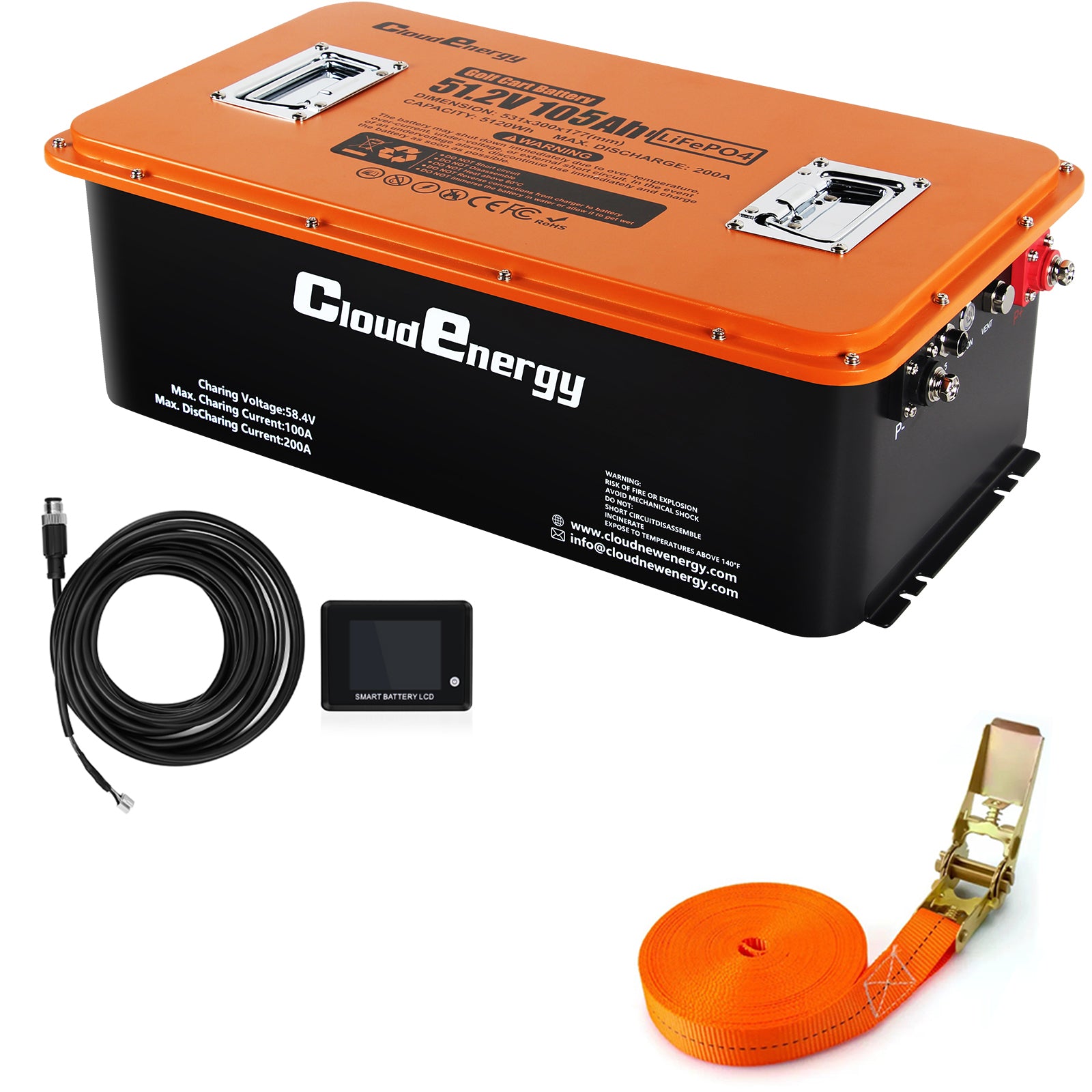 Golf cart lithium battery collection
