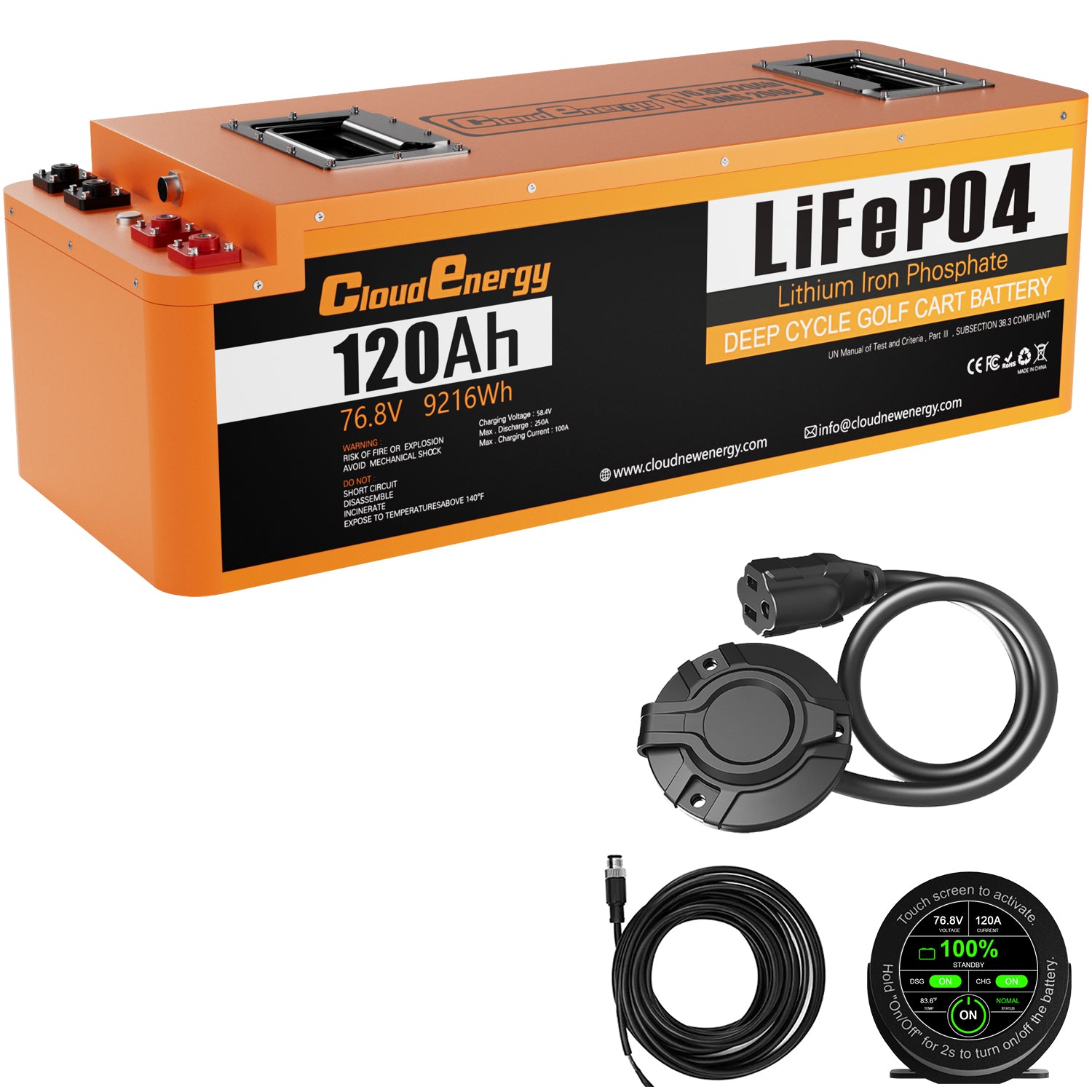 Golf cart lithium battery collection
