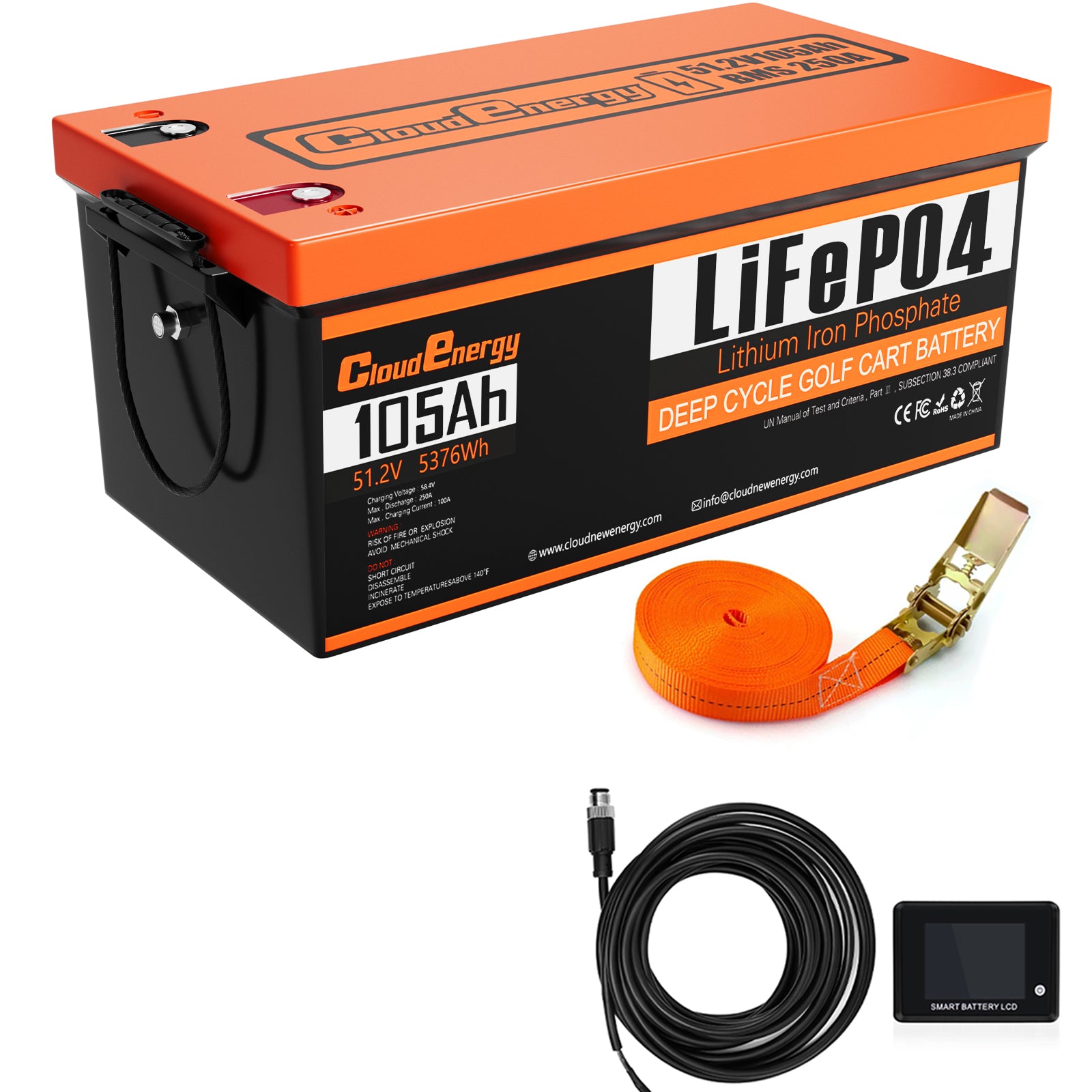 Golf cart lithium battery collection