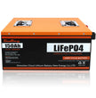 CloudEnergy 24V 150Ah LiFePO4 Lithium Battery, Build-In 100A BMS, 3840Wh Energy - CloudEnergy