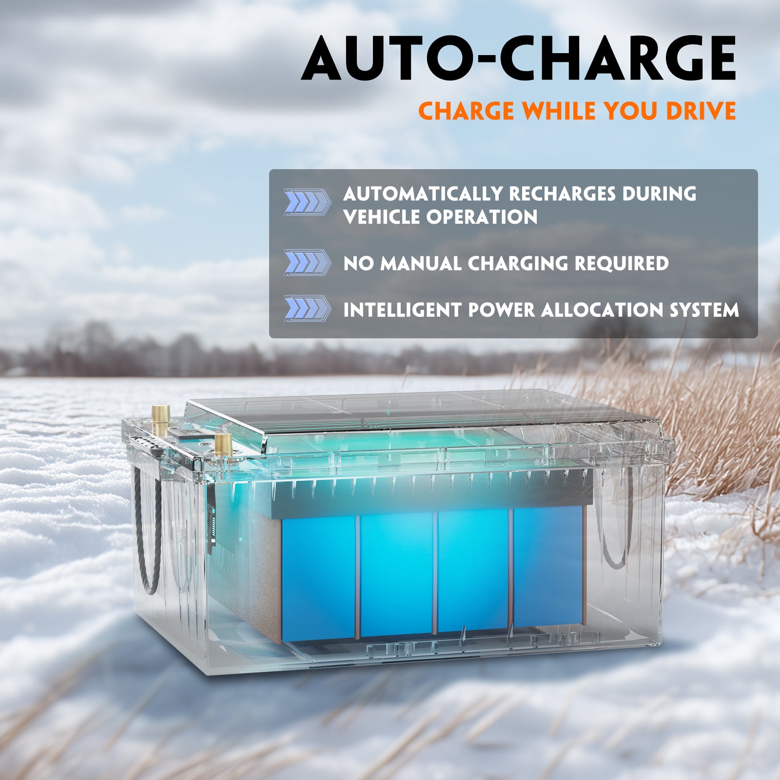 Cloudenergy LiFePO4 24V 320Ah Truck Battery
