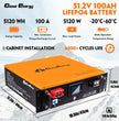 CloudEnergy 48V 100Ah LiFePO4 Battery Specifications - 6000+ Cycles, 48V Output, Advanced BMS