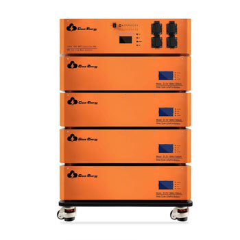 CloudEnergy 48V 600Ah 30.72Kwh Stackable LiFePO4 Battery with 6kw Inverter 60A MTTP(30.72Kwh Battery+Inverter) - CloudEnergy