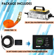 CloudEnergy 48V Golf Cart Battery Accessories - 20A Charger, Display, Straps & Power Cables