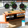 Cloudenergy 72V (76.8V) 120Ah LiFePO4 Golf Cart Battery — Circular Display MOD