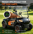 Cloudenergy 72V (76.8V) 120Ah LiFePO4 Golf Cart Battery — Circular Display MOD